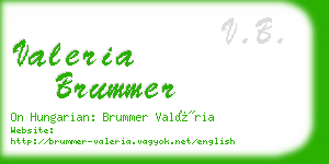 valeria brummer business card